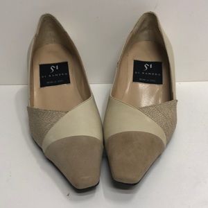 Di Sandro Made in Italy Beige Multi Fabric Pump